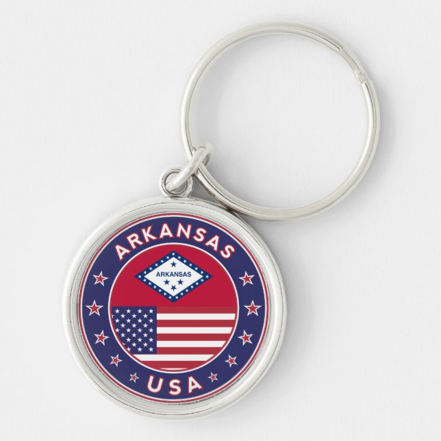 Porte-clés Arkansas, États-Unis (Devant)
