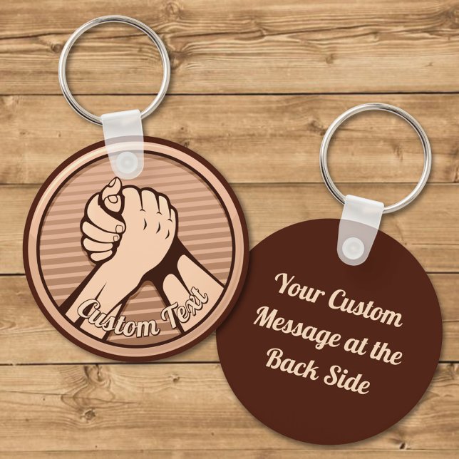 Porte-clés Arm Wrestling Bronze Keychain (Créateur téléchargé)