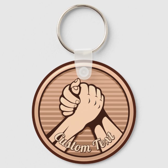 Porte-clés Arm Wrestling Bronze Keychain (Recto)