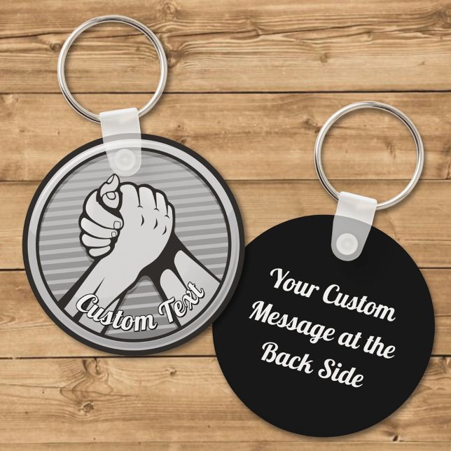 Porte-clés Arm wrestling Silver Keychain (Créateur téléchargé)
