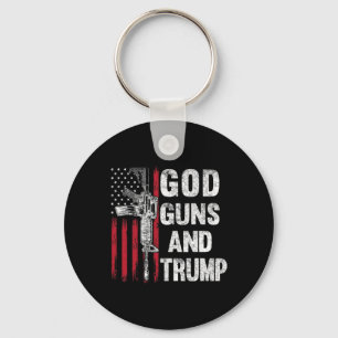 Porte-clés Armes À Feu Et Trump 2ème Amendement Drapeau Ar15