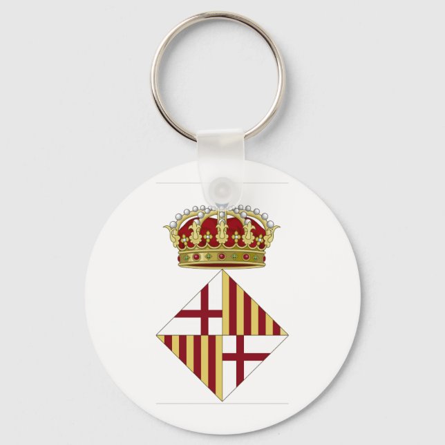 Porte-clés Armoiries de Barcelone (Espagne) (Recto)