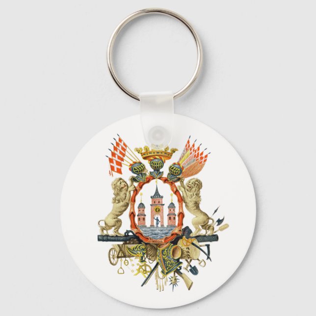 Porte-clés Armoiries de Copenhague (Recto)
