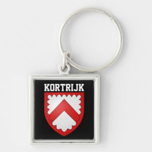 Porte-clés Armoiries de Kortrijk, Belgique