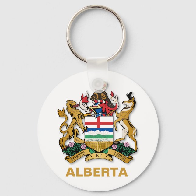 Porte-clés Armoiries de l'Alberta (Recto)