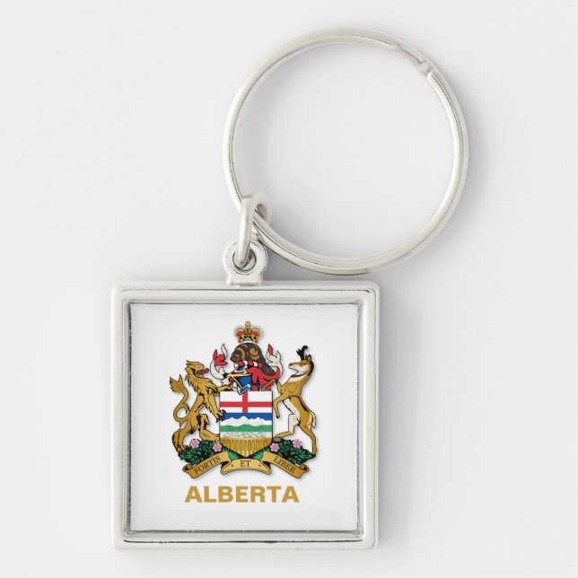 Porte-clés Armoiries de l'Alberta (Devant)