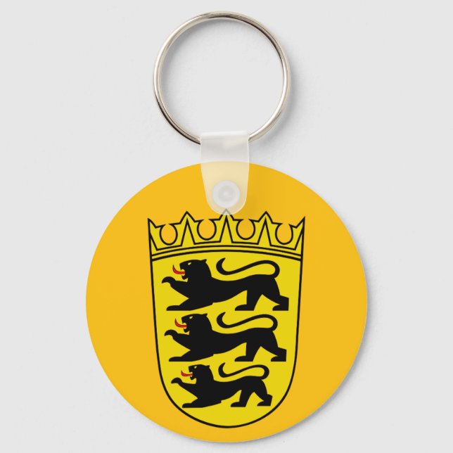 Porte-clés Armoiries de l'État allemand de Bade-Wurtemberg (Recto)