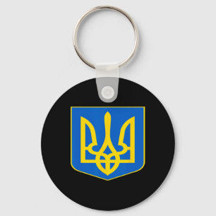 Porte-clés Armoiries de l'Ukraine Emblème ukrainien Symbole