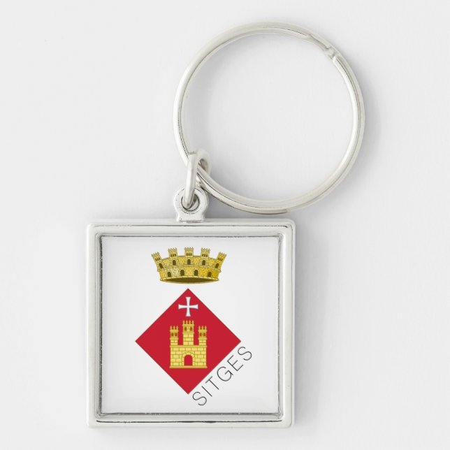 Porte-clés Armoiries de Sitges (Catalogne) (Devant)
