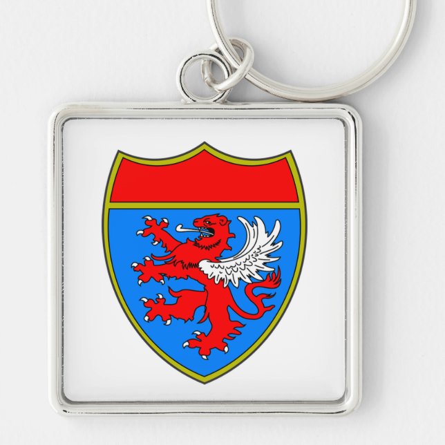 Porte-clés Armoiries du bouclier lion (Devant)