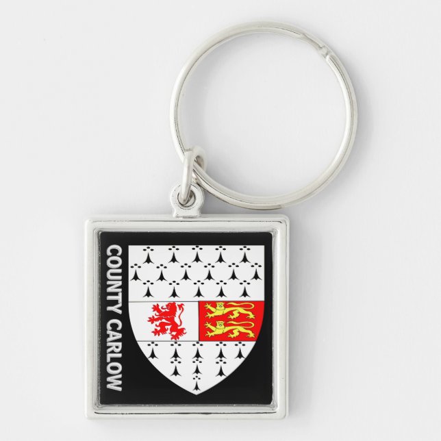 Porte-clés Armoiries du comté de Carlow, République d'Irlande (Devant)