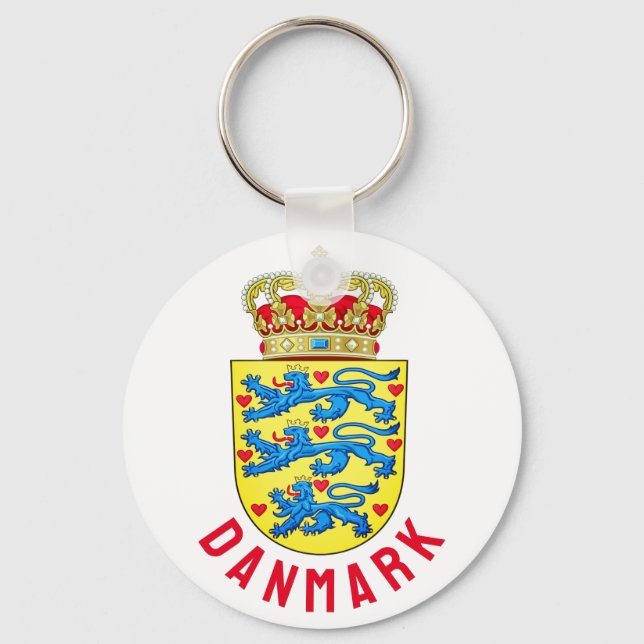 Porte-clés Armoiries du Danemark (Recto)