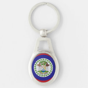 Porte-clés Armoiries du drapeau du Belize