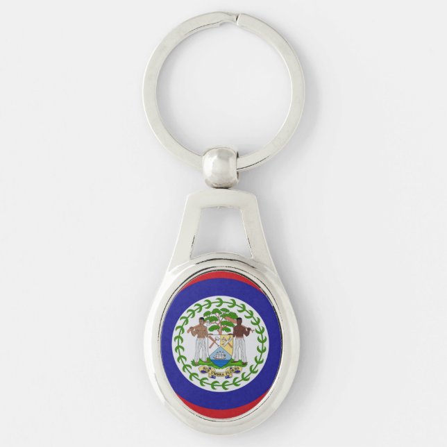 Porte-clés Armoiries du drapeau du Belize (Devant)
