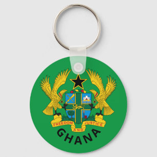 Porte-clés Armoiries du Ghana et porte - clé du pavillon