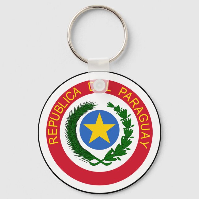 Porte-clés Armoiries Du Paraguay (Recto)