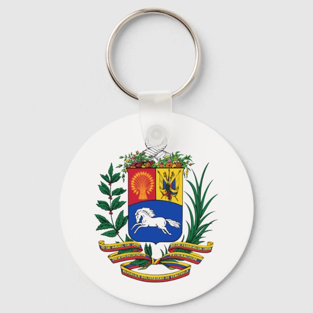 Porte-clés Armoiries Du Venezuela (Recto)