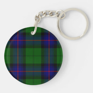 Porte-clés Armstrong clan tartan bleu vert plaid