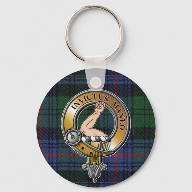 Porte-clés Armstrong Tartan & Badge (Recto)