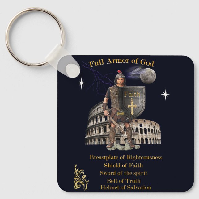 Porte-clés Armure complète de DIEU (Recto)