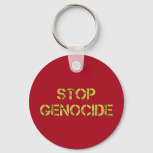 Porte-clés ARRÊTER LE génocide Dites non au génocide Géno
