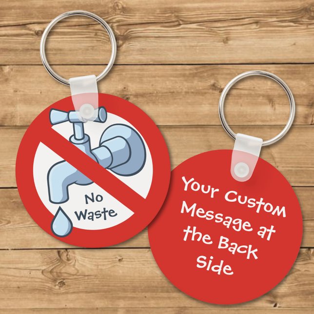 Porte-clés Arrêter les déchets d'eau (Créateur téléchargé)