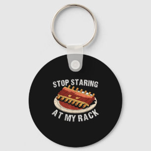 Porte-clés Arrêtez De Piocher À Mon Rack Grilling Bbq T Viand