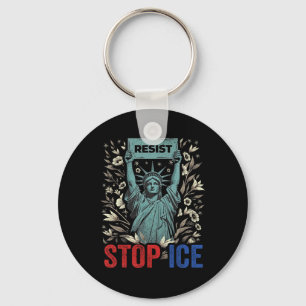 Porte-clés Arrêtez la glace drôle Statue de la Liberté Boho F