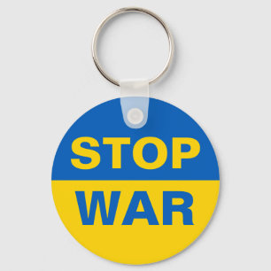 Porte-clés Arrêtez la guerre Ukraine ukrainienne