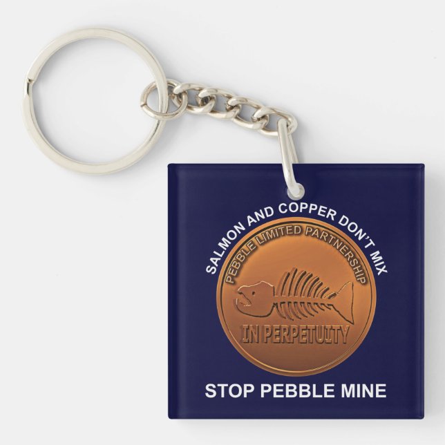 Porte-clés Arrêtez la mine de galets - Pebble Mine Penny (Devant)