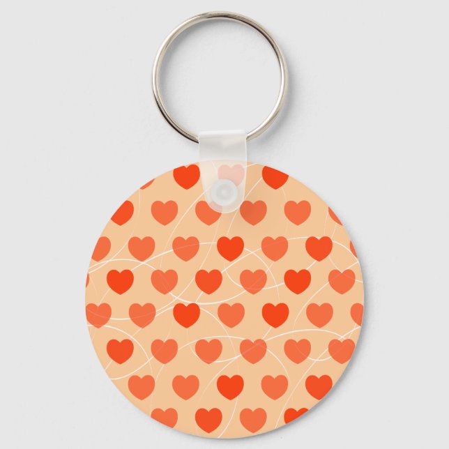 Porte-clés Arrière - plan de coeur, porte - clé (Recto)