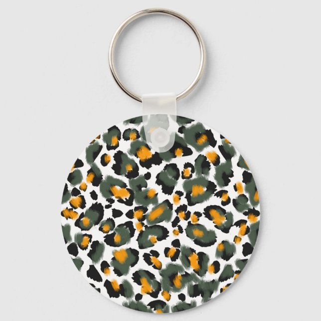 Porte-clés Arrière - plan de texture Poster de animal Leopard (Recto)