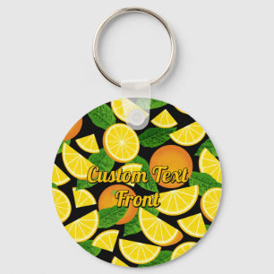 Porte-clés Arrière - plan orange