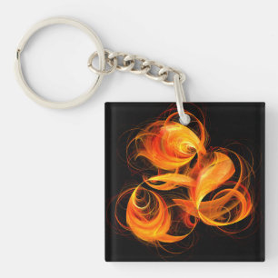 Porte-clés Art Abstrait Fireball