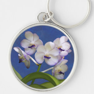 Porte-clés Art coloré de photographie d'usines florales de fl