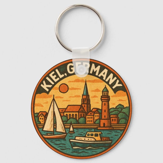 Porte-clés Art côtier de Kiel en Allemagne (Recto)