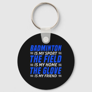 Porte-clés Art de badminton drôle pour hommes femmes sport de