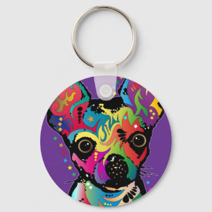 Porte-clés Art de chiwawa