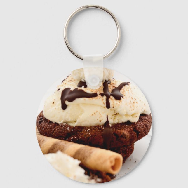 Porte-clés Art de chocolat de douche de partie de dessert de (Recto)