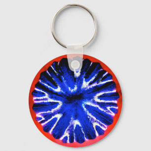 Porte-clés Art de fleur d'aster