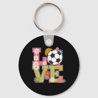 Porte-clés Art de football drôle pour femme fille joueuse de