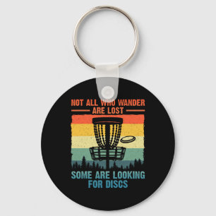Porte-clés Art de golf à disque drôle pour hommes femmes joue