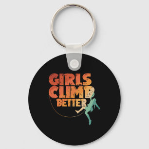 Porte-clés Art de grimpeur de roche cool pour femmes filles r