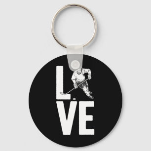 Porte-clés Art De Hockey Sur Glace Pour Hommes Femmes Sport H
