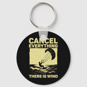 Porte-clés Art de kitesurf cool pour hommes femmes kite surfi