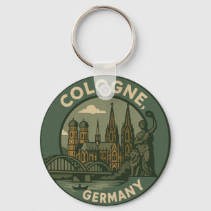 Porte-clés Art de la ville de Cologne en Allemagne