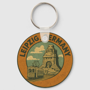 Porte-clés Art de la ville de Leipzig en Allemagne
