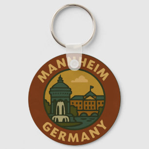 Porte-clés Art de la ville de Mannheim Allemagne