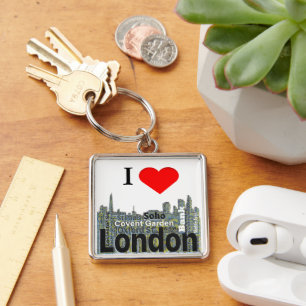 Porte-clés Art de mot I Heart London