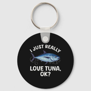 Porte-clés Art de pêche au thon cool pour hommes femmes thon